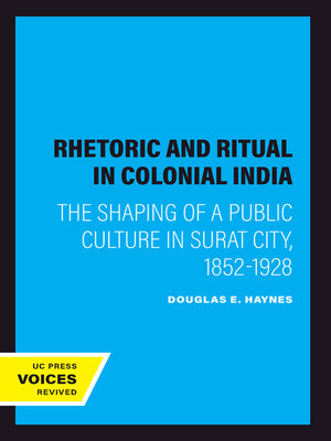 cover image of Rhetoric and Ritual in Colonial India
